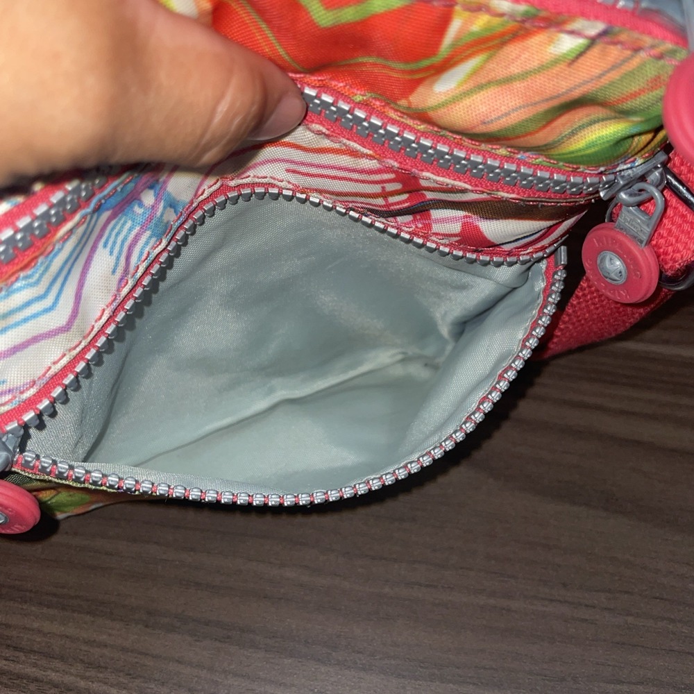 Kipling 8x7" Multicolor Crossbody Or Shoulder Bag with Dual Zipper Compartments - Picture 6 of 9